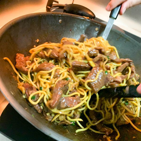 Asian Beef Noodles - Mongolian Beef Noodles - Cooking with Ric