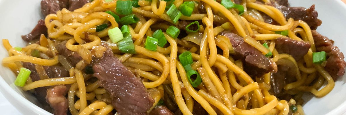 Asian Beef Noodles - Mongolian Beef Noodles - Cooking with Ric