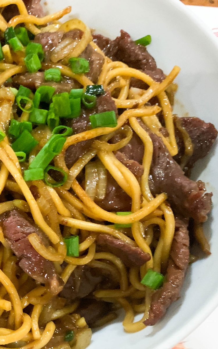 Asian Beef Noodles - Mongolian Beef Noodles - Cooking with Ric