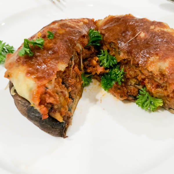 Portobello Mushrooms Stuffed with Chorizo - Cooking with Rich