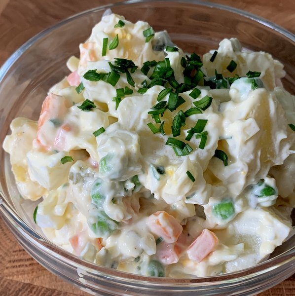 Mum's Czech Potato Salad - Cooking with Rich