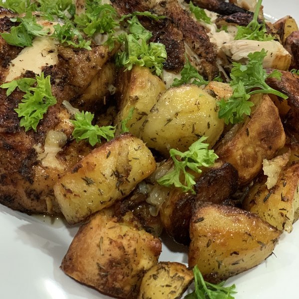 Air Fryer Roasted Potato - Cooking with Rich