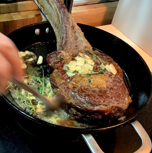 Reverse Seared Tomahawk Steak - Cooking with Rich